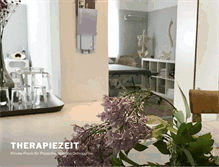 Tablet Screenshot of praxis-therapiezeit.de